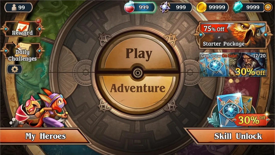 Mavenfall — main menu